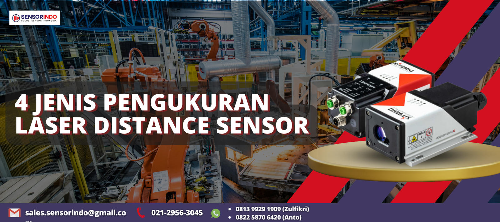 4 jenis Pengukuran Laser Distance Sensor