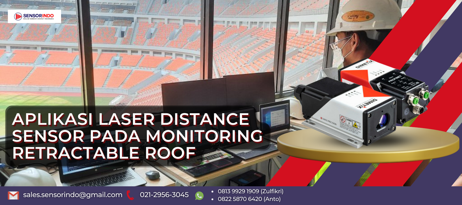 Aplikasi Laser Distance Sensor Pada Monitoring Retractable Roof